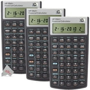 Three Pck HP 10bII+ Financial Calculator Black