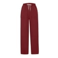 thumbnail image 5 of Fashion Casual Pants for Womens High Waist Plus Size Casual Trousers Solid Color With Pockets Long Pants Save to 65% off!, 5 of 7