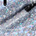 thumbnail image 2 of Beetles Glitter Gel Nail Polish, 15ml Silver Chrome Gel Diamond Shine Nail | Soak Off U V LED Nail Lamp Long Lasting Highly Nail Art Gifts for Women, 2 of 8