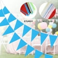 thumbnail image 3 of Banderas de banderines Uxcell de 100 pies, cuerdas colgantes triangulares, banderas DIY para fiestas, azules, 60 Pcs, 3 of 5