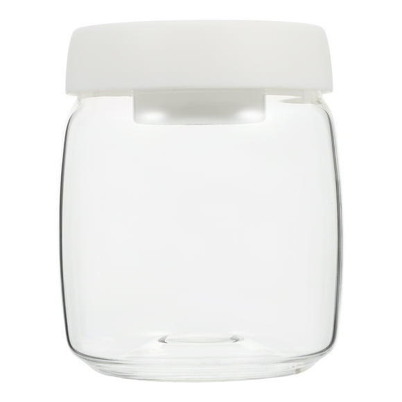 1 Pc Vacuum Sealed Storage Tank High Borosilicate Glass Jar for Home (Transparent)