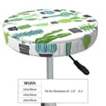 thumbnail image 2 of Cactus potted plant Round Bar Stool Seat Covers, Elastic Round Chair Cover Stool Seat Slipcover Bar Stool Cushions Round Pad for 12-14 inch, 2 of 5