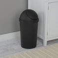 thumbnail image 4 of Sterilite 11.4 L Black SwingTop Wastebasket, 4 of 9