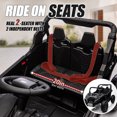 thumbnail image 3 of 24V 2 Seater Powered Ride on UTV with Remote Control, 160W Motors, 4 Wheel Suspension Ride on Cars, Large Wheels, Anti Collision Bar, Storage, Bluetooth, USB, LED, Kids Electric Car for Kids 3+, 3 of 8