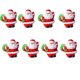 thumbnail image 2 of Decoración de figuras Decoración de mesa de Navidad Figura de Papá Noel Figuras de árboles de Navidad Regalos Adornos en miniatura Accesorios de bricolaje 8 piezas Fason HFP-0345, 2 of 7
