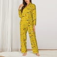 thumbnail image 2 of Sikiie Cute Funny Chicken Women's Long-Sleeve Shirt and Full-Length Bottom Pajama Set (s-xxl)-X-Large, 2 of 7