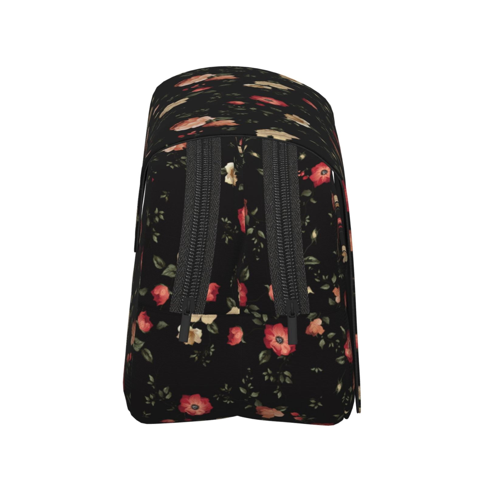 Rateoe Red White Flowers Pattern Double Clamshell Pen Case, Storage Organizer with Two Zipper Compartments– Holds Up to 50 Pencils & Pens