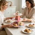 thumbnail image 1 of 3-Tier Cardboard Cupcake Stand 5 Styles Dessert Tower For Birthday Baby Shower Party Decor, 1 of 6