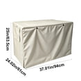 thumbnail image 3 of Dog Crate Cover Waterproof Kennel Cover, 25x37x24in Dog Crate Cover for Indoor/Outdoor, Heavy Duty Polyester Cover Fits Wire Dog Cage, 3 of 7