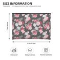 thumbnail image 4 of Rocae Rose Flowers for Cosmetic Bags for Women Paper Reusable Cosmetic Bag Travel Toiletry Organizer Capacity Multipurpose Zipper Pouch, 4 of 8