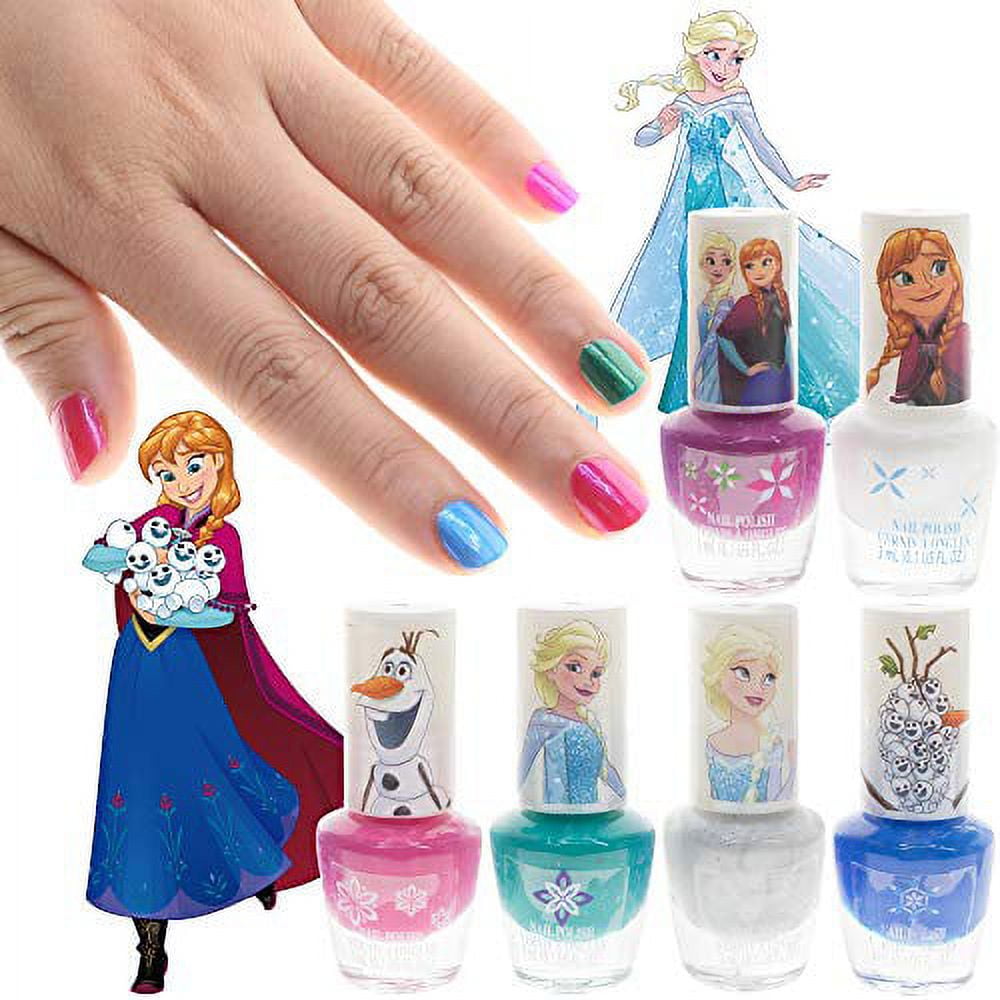 Disney Frozen 2 Girls Peelable Nail Polish Set 14Pieces Disney frozen nail  polish - Walmart.com