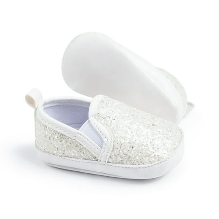 

Baby Girls Anti-slip First Walking Shoes With Sequins Design