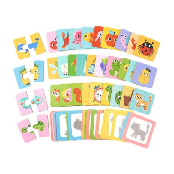 Rompecabezas de combinación, rompecabezas, entrenamiento cerebral infantil, juguete educativo de combinación de sombras para niños y niñas de 3, 4 y 5