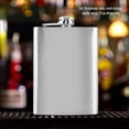 thumbnail image 3 of Frascos de cadera de acero inoxidable a prueba de fugas de 8 oz con embudo para licor, whisky, vino, alcohol, hombres y mujeres, 3 of 5