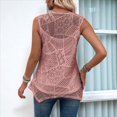 thumbnail image 4 of Camisetas Sin Mangas Holgadas e Informales para Mujer, Ropa de Verano, Conjuntos 2025, Gris Rosado Pálido, L, 4 of 6