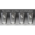 thumbnail image 2 of Hyland Irish Coat of Arms Pint Glasses - Set of 4 (Sand Etched), 2 of 2