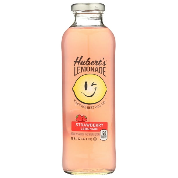 Hubert'S Lemonade Strawberry, 16 Fl Oz