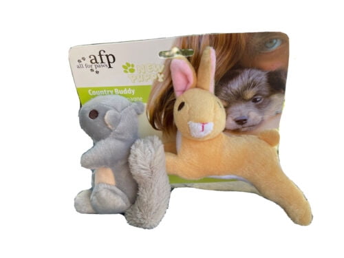 Pet Supplies : ALL FOR PAWS Ultrasonic Squirrel Dog Toy Silent Squeaker  Puppy Dog Snuggle Plush Toys 