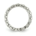 thumbnail image 2 of Sterling Silver Fancy Cubic Zirconia Eternity Band Ring Size 7, 2 of 7