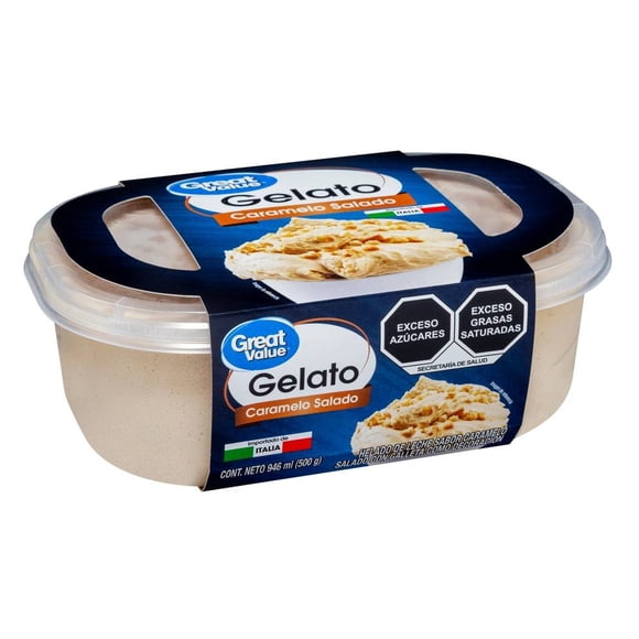 Gelato Great Value caramelo salado 946 ml