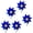 Blue, variant on 5Pcs Outside Reflective Pinwheels for Garden and Yard Decoration Spinner Outdoor Bird Device Windmill Outdoor