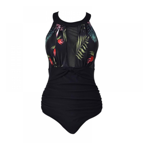 Womens One Piece Swimsuits for Women Tummy Control Swimwear High Neck