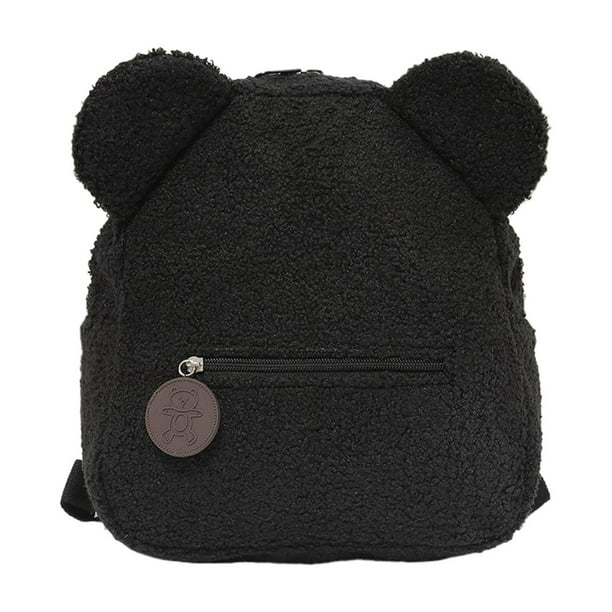 Minnieouse Mochila suave y cómoda con correas ajustables para padres e hijos, bolso para padres e hijos, bolso para mujer Mochilas Negro