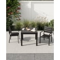 thumbnail image 2 of Huisuilinss Expandable Patio Dining Table For 4-6 Persons,Aluminum Slat Frame Expandable Patio Table,Metal Outdoor Table,Bistro Rectangular Table For Backyard Deck Porch,1PCS,Chairs Not Included, 2 of 7