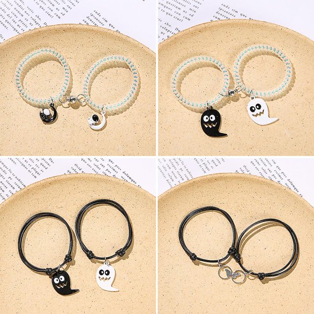 4 2 piezas accesorios colgantes en forma de W Halloween fantasma Festival fantasma