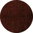 thumbnail image 1 of Ahgly Company Indoor Round Abstract Orange Modern Area Rugs, 4' Round, 1 of 4