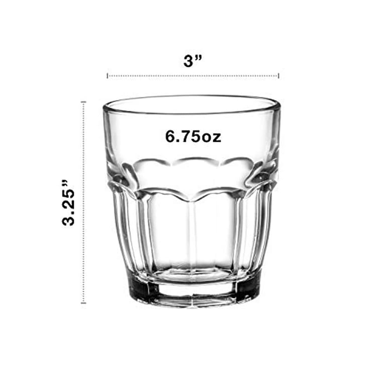 wookgreat Crystal Drinking Glasses, Set of 8 Durable Glass Cups-4 Highball  Glasses 15oz & 4 Rocks Gl…See more wookgreat Crystal Drinking Glasses, Set