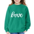 thumbnail image 2 of Youth Girls Half Zip Sweatshirt - Fleece Quarter Zip Pullover with Thumb Hole for Casual Active School Wear, 2 of 7