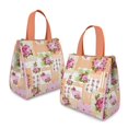 thumbnail image 2 of Pioneer Flower Floral Print Pattern Insulated Lunch Bag for Women & Adults,Large Portable Soft Cooler Lunch Bag,Thermal Food Storage Tote with Pearl Cotton,8.66L,8.75x5.75x9.5 Inch, 2 of 6