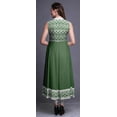 thumbnail image 4 of Bimba Green Ikat Indian Kurtis For Women Solid Readymade Anarkali Dress Printed Indian Kurti X-Small, 4 of 6