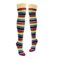 thumbnail image 3 of Rainbow Stripe Pattern Socks from the Sock Panda (Thigh High), 3 of 3