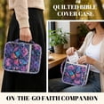 thumbnail image 5 of Xixirimido Quilted Bible Cover Bible Case for Women, Large Bible Carrying Case with Handle, Bible Study Supplies & Christian Gift for Men, Butterfly Daisy Starry Night Pattern, 5 of 7
