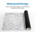 thumbnail image 4 of Topographic Contour White Gaming Mouse Pad Geographic Map Lines Desk Mat Non-Slip Rubber Base Stitched Edge for Office and Home 31.5x11.8 Inch, 4 of 8