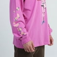 thumbnail image 6 of Jojo's Bizarre Adventure Giorno Crew Neck Long Sleeve Floral Pink Shirt-S, 6 of 7