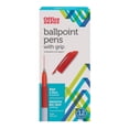 thumbnail image 1 of Office Depot Brand Grip Bolígrafos Punta Mediana 1,0 Mm Barril Blanco Tinta Roja Paquete De 12, 1 of 2