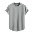 thumbnail image 3 of kamemir T Shirts Men Mens T Shirt Soft Fitted Modern Crew Neck Tees(Grey,XL), 3 of 6