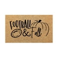 thumbnail image 1 of YDLCAFD Heated Couch Blanket Football Them Funny Welcome Doormat Non Mat Mat Funny Home Mats for In Door Entrance Door Mat Welcome Mat for Indoor Outdoor Football Rug and Mat, 1 of 5