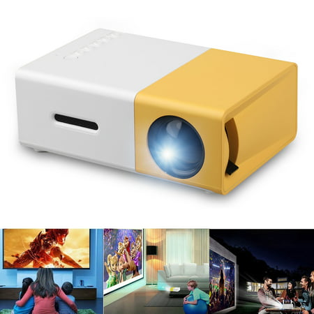 Portable Home Theater Projector, EEEkit Smartphone Pocket LED Projector with AV USB SD HDMI for Video/Movie/Game/Home Theater Video Projector, (Best Projector Brands In The World)