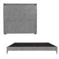 thumbnail image 1 of Base Cama Slim King Size + Cabecera Wing Trinity Gris Duk, 1 of 8
