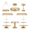 thumbnail image 1 of Soportes para tartas ZUMELER, 9 unidades, redondos, de metal, caramelos y frutas, 1 of 7