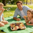 thumbnail image 5 of EclipseJewels 6-Compartment Food Tray with Lid, Portable Snack and Cheese Tray for Picnics, Parties, and Home Kitchens, Wooden Serving Platter for Organized Display,Multicolor, 5 of 6