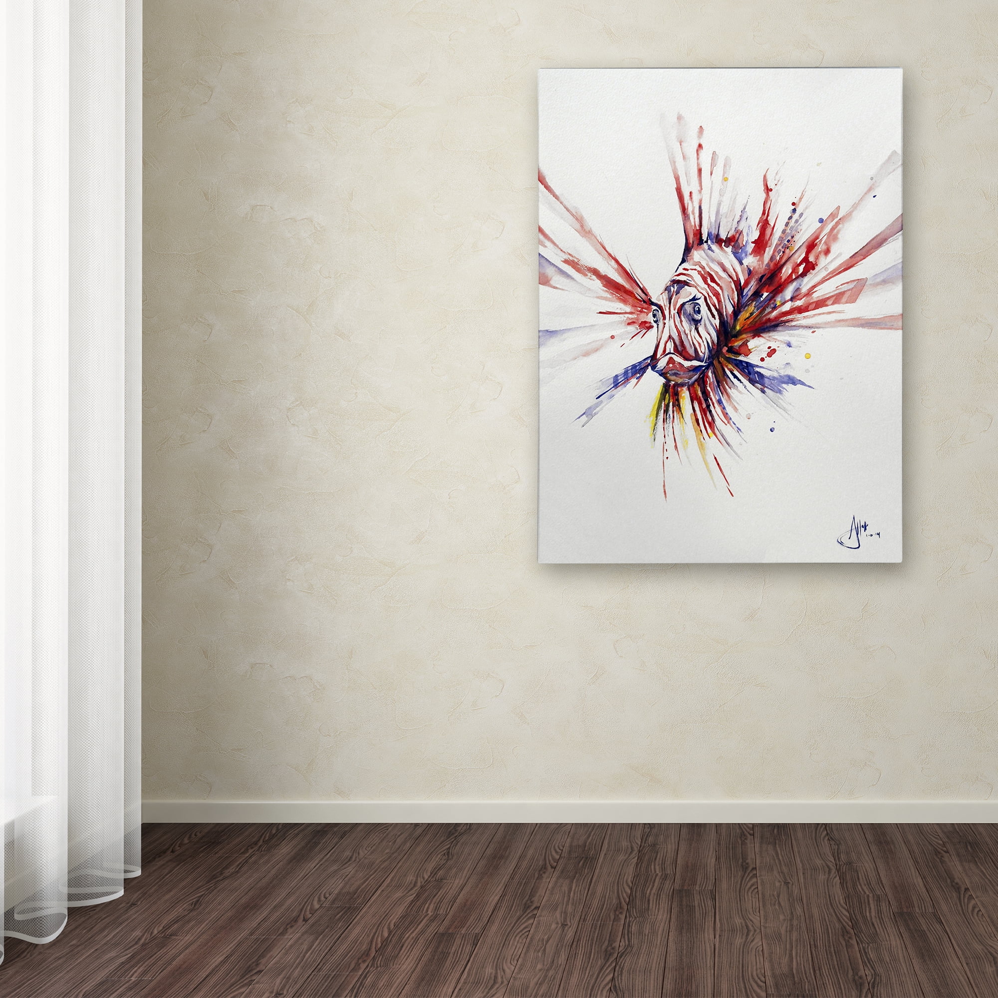 Trademark Fine Art 'Pterois' Canvas Art by Marc Allante