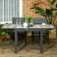 thumbnail image 2 of Outsunny Table à Manger d'Extérieur Extensible avec Cadre en Aluminium, pour Balcon (1 Unité), 2 of 10