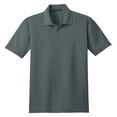thumbnail image 5 of Yellow Rooster Men's Short Sleeve Stain-Release Polo T-Shirts Steel Grey 4XL, 5 of 6