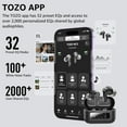 thumbnail image 5 of TOZO NC3 Wireless Earbuds, Bluetooth 5.3 In-Ear Headphones with 6 Noise Cancel Mics, 55H Playtime, App 32-EQ, Stereo Bass, IPX8 Waterproof Earbuds Compatible with iPhone Samsung Android, Black, 5 of 10
