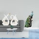 thumbnail image 2 of Estatuas de cisnes,Estatua de cisne de cerámica Escultura de mesa de cisne Elegante,Figura de escritorio,Estante de estatua de pavo real para escritorio,decoración del hogar,Figura decorativa, 2 of 8